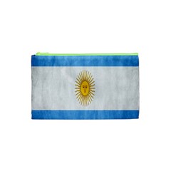 Argentina Texture Background Cosmetic Bag (xs) by Simbadda