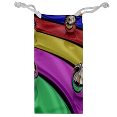 Balloons Colorful Rainbow Metal Jewelry Bag by Simbadda