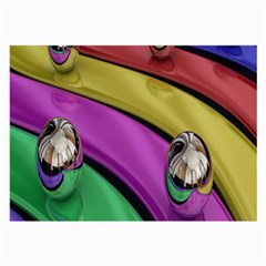 Balloons Colorful Rainbow Metal Large Glasses Cloth (2-side) by Simbadda