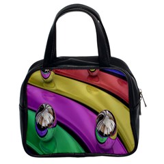 Balloons Colorful Rainbow Metal Classic Handbags (2 Sides) by Simbadda