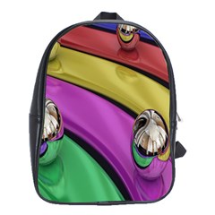 Balloons Colorful Rainbow Metal School Bags (xl)  by Simbadda