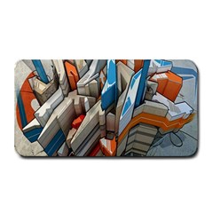 Abstraction Imagination City District Building Graffiti Medium Bar Mats by Simbadda