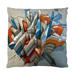 Abstraction Imagination City District Building Graffiti Standard Cushion Case (one Side) by Simbadda