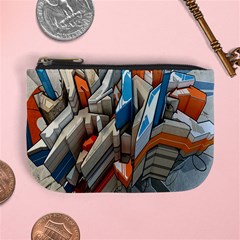 Abstraction Imagination City District Building Graffiti Mini Coin Purses by Simbadda