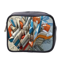 Abstraction Imagination City District Building Graffiti Mini Toiletries Bag 2-side by Simbadda