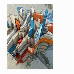 Abstraction Imagination City District Building Graffiti Large Garden Flag (two Sides) by Simbadda