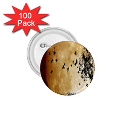 Birds Sky Planet Moon Shadow 1 75  Buttons (100 Pack)  by Simbadda