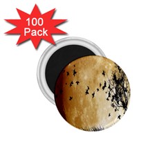 Birds Sky Planet Moon Shadow 1 75  Magnets (100 Pack)  by Simbadda