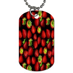 Berry Strawberry Many Dog Tag (two Sides) by Simbadda