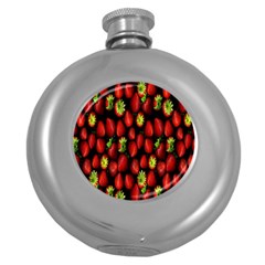 Berry Strawberry Many Round Hip Flask (5 Oz) by Simbadda