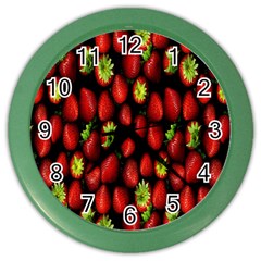 Berry Strawberry Many Color Wall Clocks by Simbadda