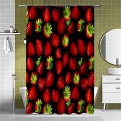 Berry Strawberry Many Shower Curtain 48  X 72  (small)  by Simbadda