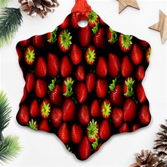 Berry Strawberry Many Ornament (snowflake) by Simbadda