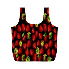 Berry Strawberry Many Full Print Recycle Bags (m)  by Simbadda