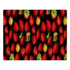 Berry Strawberry Many Double Sided Flano Blanket (large)  by Simbadda