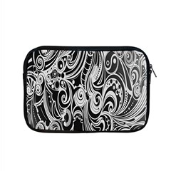 Black White Pattern Shape Patterns Apple Macbook Pro 15  Zipper Case by Simbadda