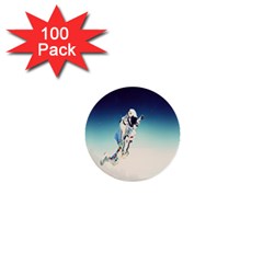 Astronaut 1  Mini Buttons (100 Pack)  by Simbadda