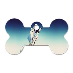 Astronaut Dog Tag Bone (two Sides) by Simbadda