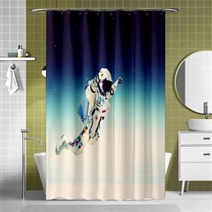 Astronaut Shower Curtain 48  X 72  (small)  by Simbadda