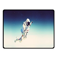 Astronaut Double Sided Fleece Blanket (small)  by Simbadda