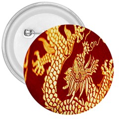 Fabric Pattern Dragon Embroidery Texture 3  Buttons by Simbadda