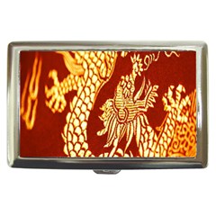 Fabric Pattern Dragon Embroidery Texture Cigarette Money Cases by Simbadda