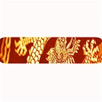 Fabric Pattern Dragon Embroidery Texture Large Bar Mats 32 x8.5  Bar Mat