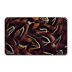 Feathers Bird Black Magnet (rectangular) by Simbadda