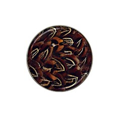 Feathers Bird Black Hat Clip Ball Marker by Simbadda