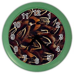 Feathers Bird Black Color Wall Clocks by Simbadda