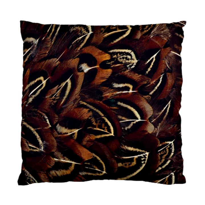 Feathers Bird Black Standard Cushion Case (Two Sides)