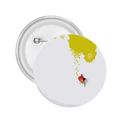 Fish Underwater Yellow White 2 25  Buttons