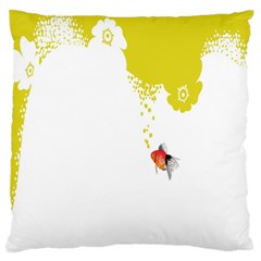 Fish Underwater Yellow White Standard Flano Cushion Case (one Side) by Simbadda