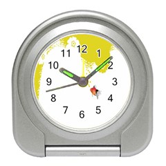 Fish Underwater Yellow White Travel Alarm Clocks