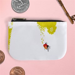 Fish Underwater Yellow White Mini Coin Purses by Simbadda