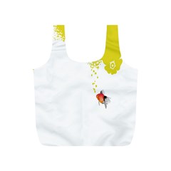 Fish Underwater Yellow White Full Print Recycle Bags (s)  by Simbadda