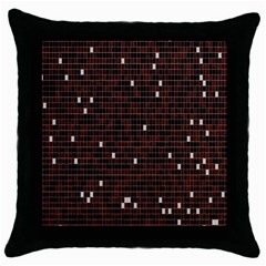 Cubes Small Background Throw Pillow Case (black) by Simbadda