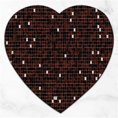 Cubes Small Background Jigsaw Puzzle (heart) by Simbadda