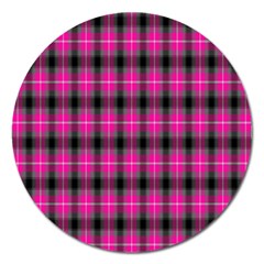 Cell Background Pink Surface Magnet 5  (round) by Simbadda