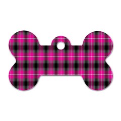 Cell Background Pink Surface Dog Tag Bone (two Sides) by Simbadda