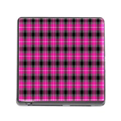 Cell Background Pink Surface Memory Card Reader (square) by Simbadda