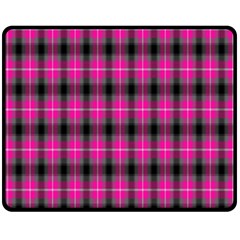 Cell Background Pink Surface Double Sided Fleece Blanket (medium)  by Simbadda