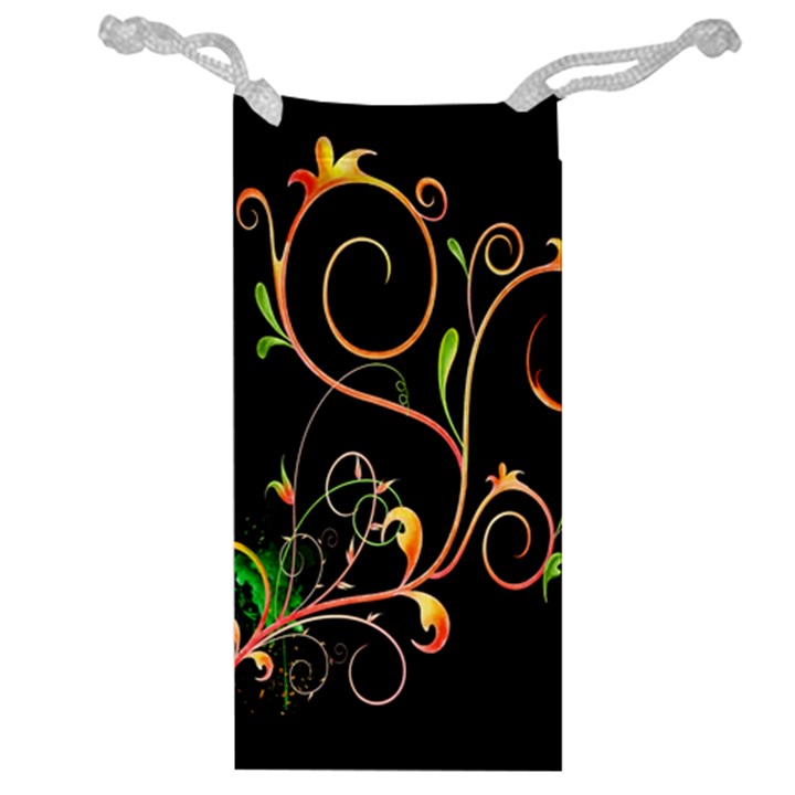 Flowers Neon Color Jewelry Bag