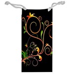 Flowers Neon Color Jewelry Bag Back