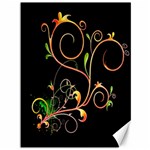 Flowers Neon Color Canvas 36  x 48   35.26 x46.15  Canvas - 1