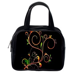 Flowers Neon Color Classic Handbags (One Side)