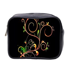 Flowers Neon Color Mini Toiletries Bag 2-Side