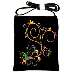 Flowers Neon Color Shoulder Sling Bags