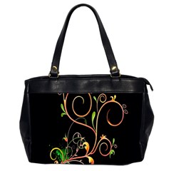 Flowers Neon Color Office Handbags (2 Sides)  by Simbadda