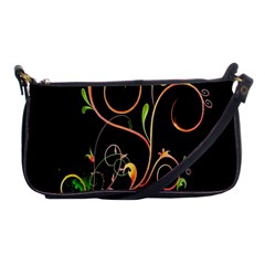 Flowers Neon Color Shoulder Clutch Bags